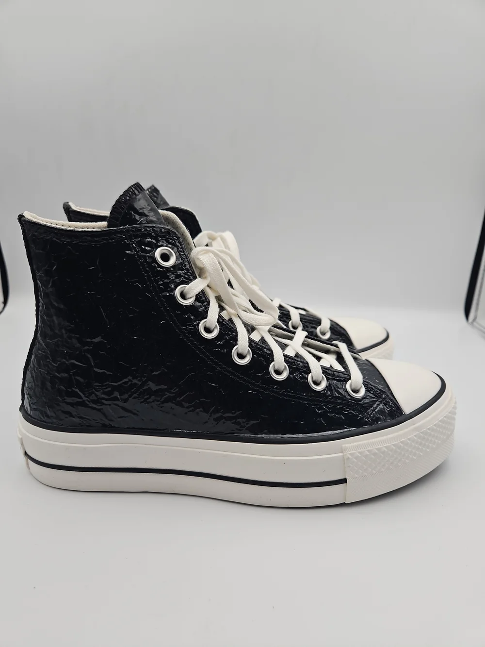 Converse Black High-Top Platform Sneakers